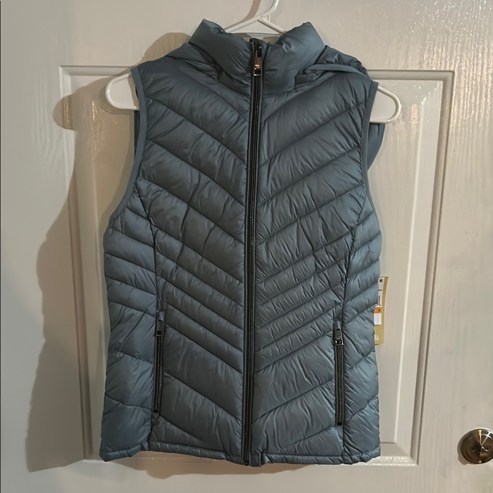NWT Michael Kors Blue Quilted Puffer Vest